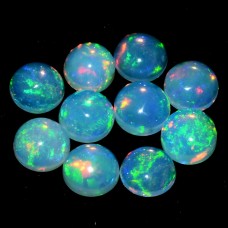 Natural Ethiopian opal 6mm round cabochon